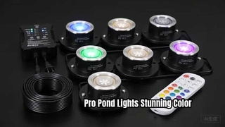 RGBWW LED pond lights