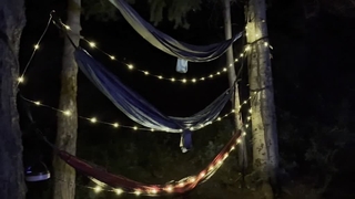 Solar camping string lights